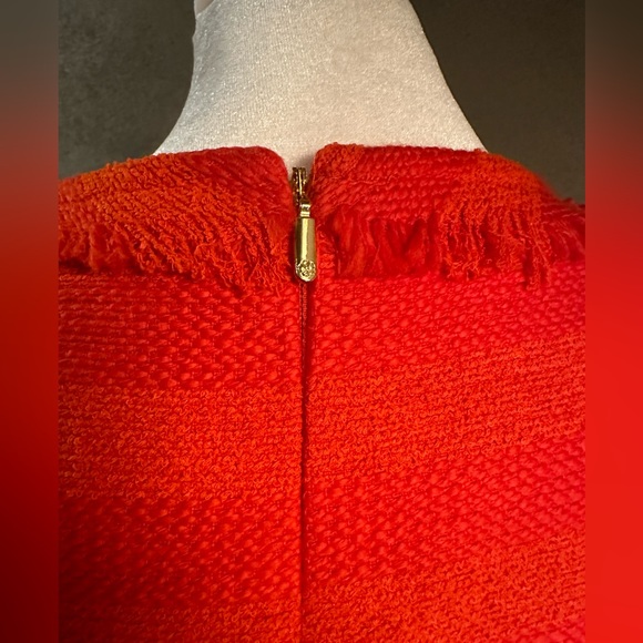 Trina Turk fit and flare sleeveless dress, Orange, size 2, knee length - Picture 3 of 8